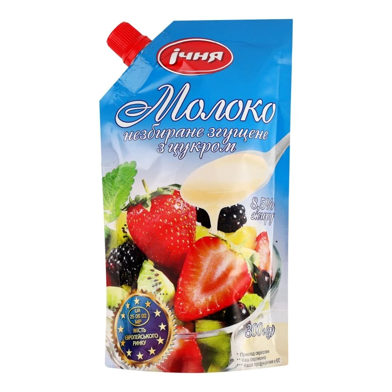 Молоко незбране згущене з цукром 8,5% Ічня, 300г