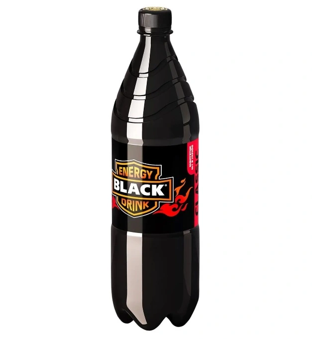 Напій енергетичний б/а газований Black, 1 л