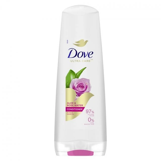 Бальзам-ополіскувач ультрадогляд з алое та трояндовою водою  Dove, 350 мл