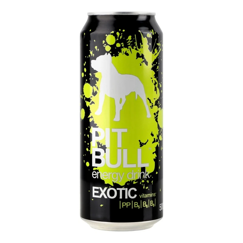 Напій енергетичний б/а газований ж/б Exotic Pit Bull, 0.5 л