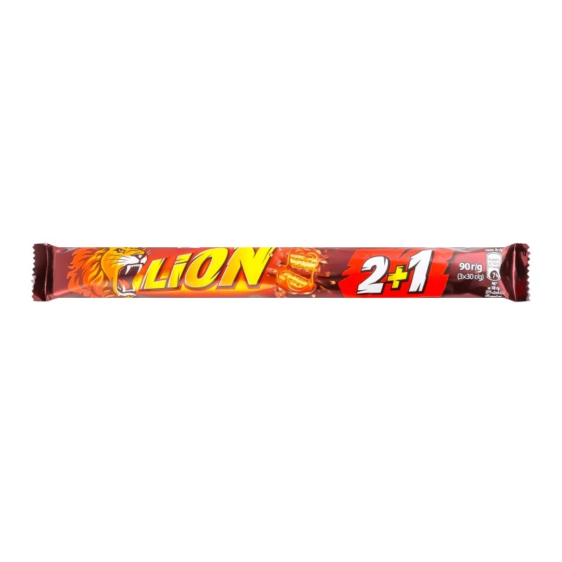 Вафельний батончик 2+1 King Lion, 90 г