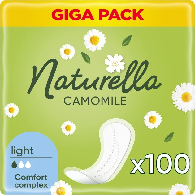 Прокладки гігієнічні щоденні Camomile Light Naturella, 100 шт/уп.