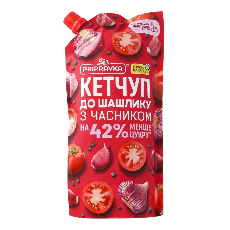 Кетчуп До шашлику з часником Pripravka, 400 г