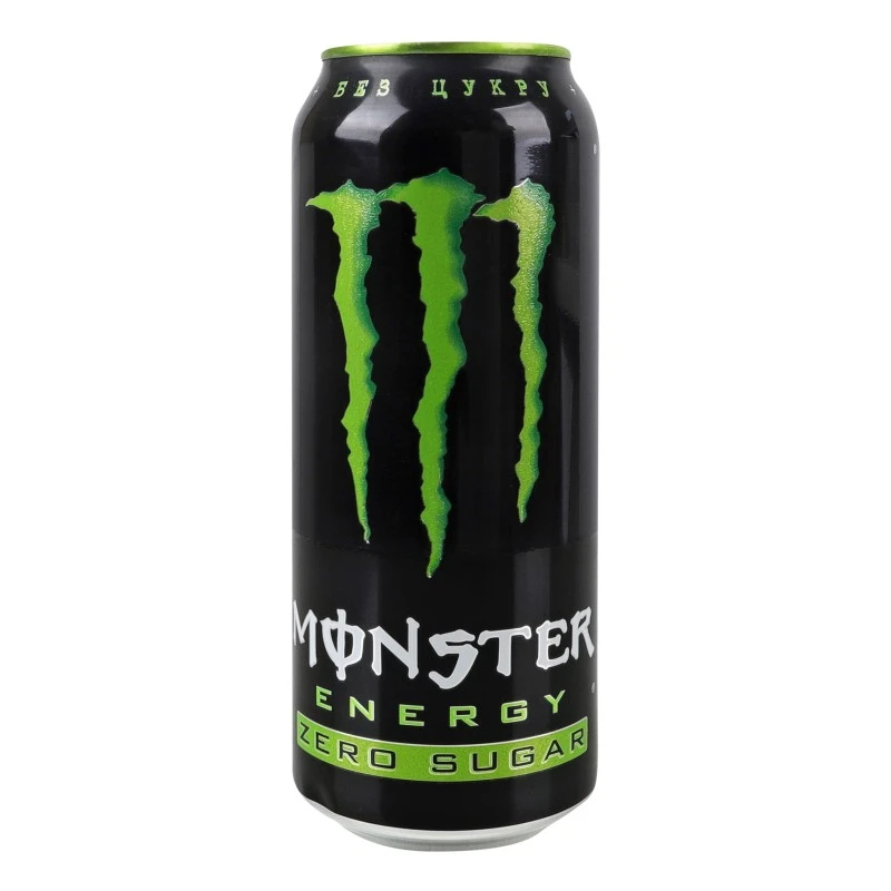 Напій енергетичний безалкогольний сильногазований Zero sugar Monster Energy з/б 500мл