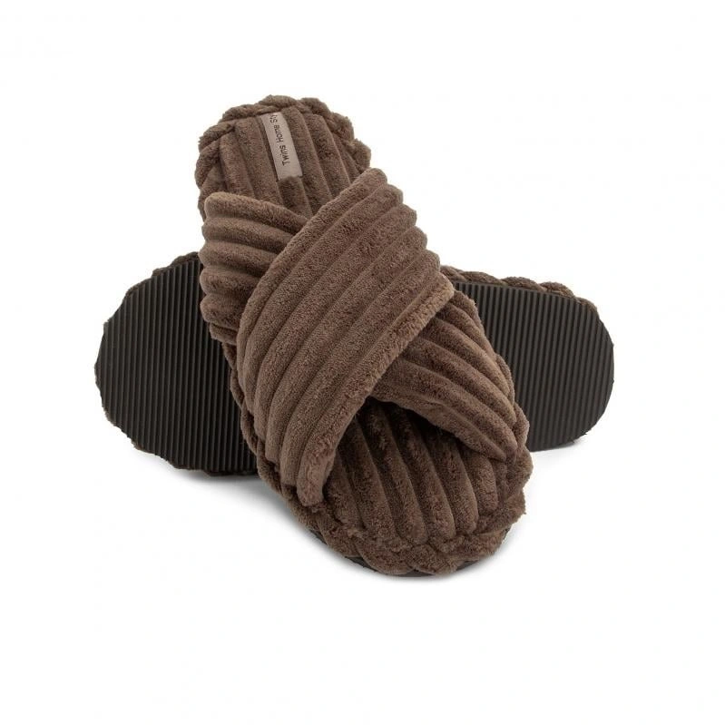 Капці домашні жіночі HS-Puffy brown (Х) р.40 Twins, пара