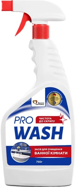 Засіб для миття ванної кімнати та сантехніки Pro Wash,750г
