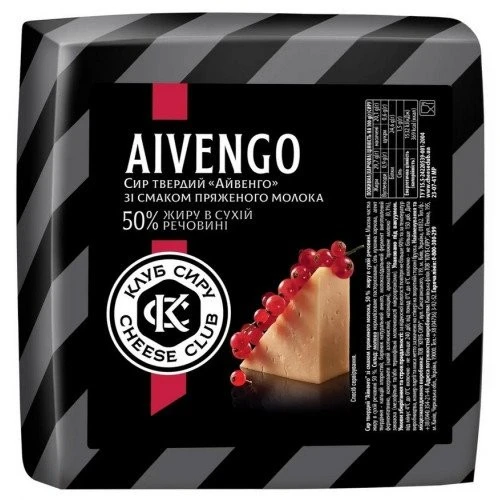 Сир твердий 50% Айвенго Клуб сиру