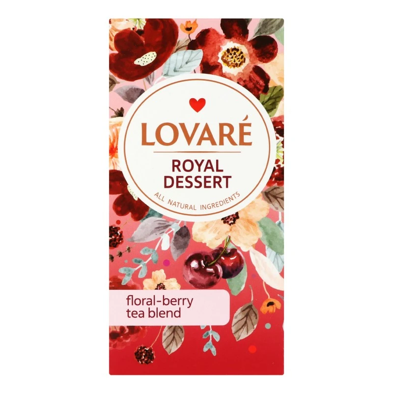 Чай пакетований квітковий Royal Dessert Lovare, 24 шт/уп.