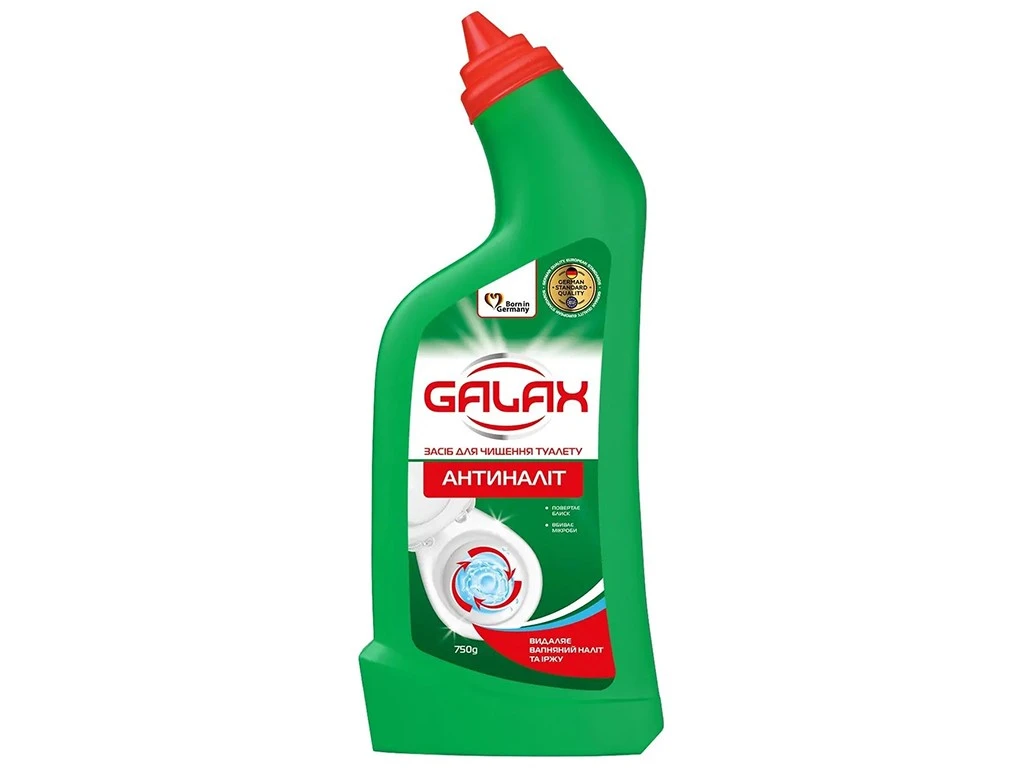 Засіб для чищення унітазу Power Антиналіт Galax, 750 г