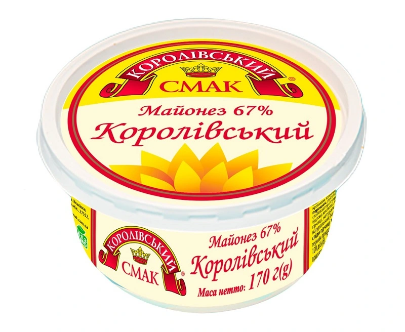 Майонез 67% Королівський Королівський смак, 170 г