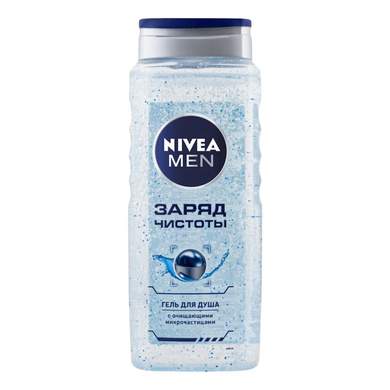 Гель для душу чоловічий заряд чистоти Nivea, 500 мл