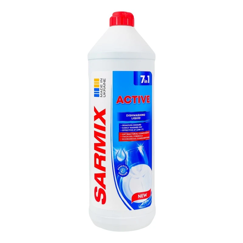 Гель для миття посуду  Актив  Sarmix, 900 мл