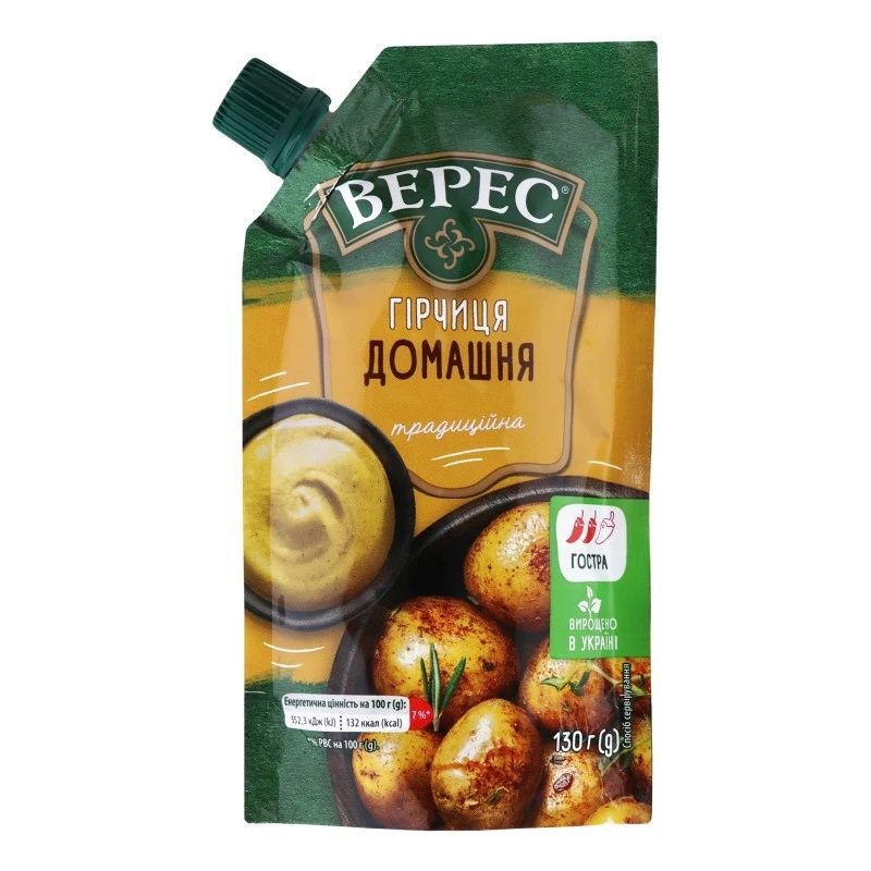 Гірчиця домашня Верес, 130 г