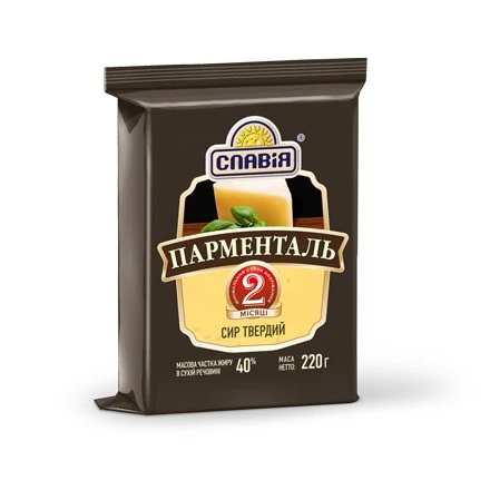 Сир твердий 40% Парменталь Баштанка, 220 г