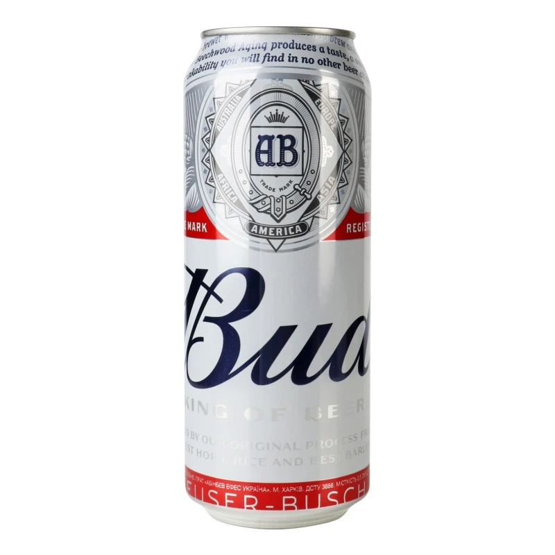 Пиво світле 0.5л Bud, 0.5 л