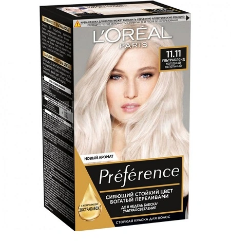 Фарба для волосся 11.11 Холодний попелястий Preference L&#039;Oreal Paris, 1 шт