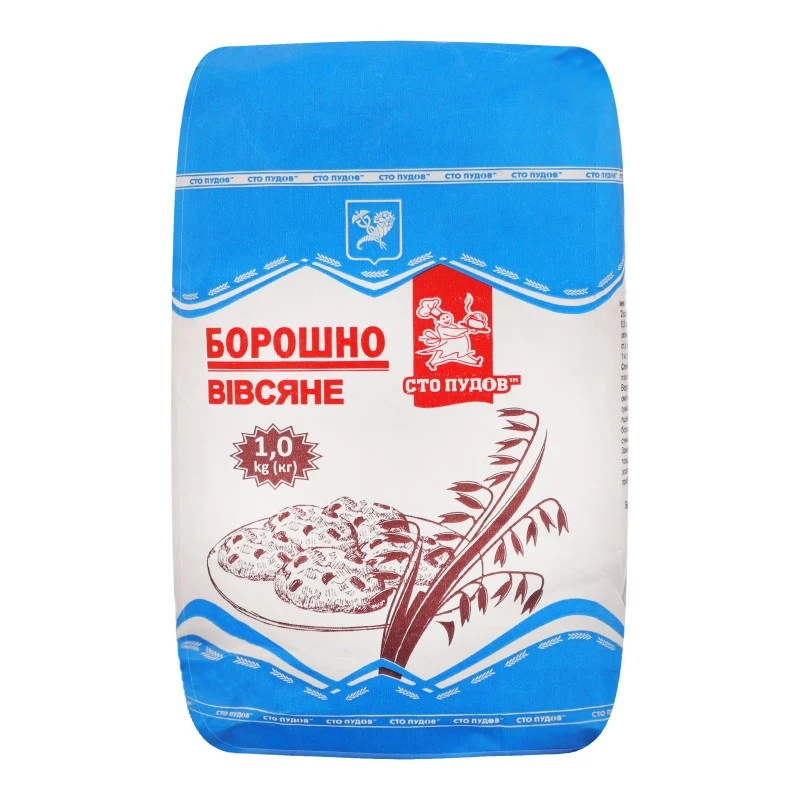 Борошно вівсяне Сто пудів, 1 кг