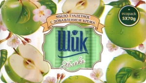 Крем-мило тверде Яблуко Shik, 5*70г (екопак)