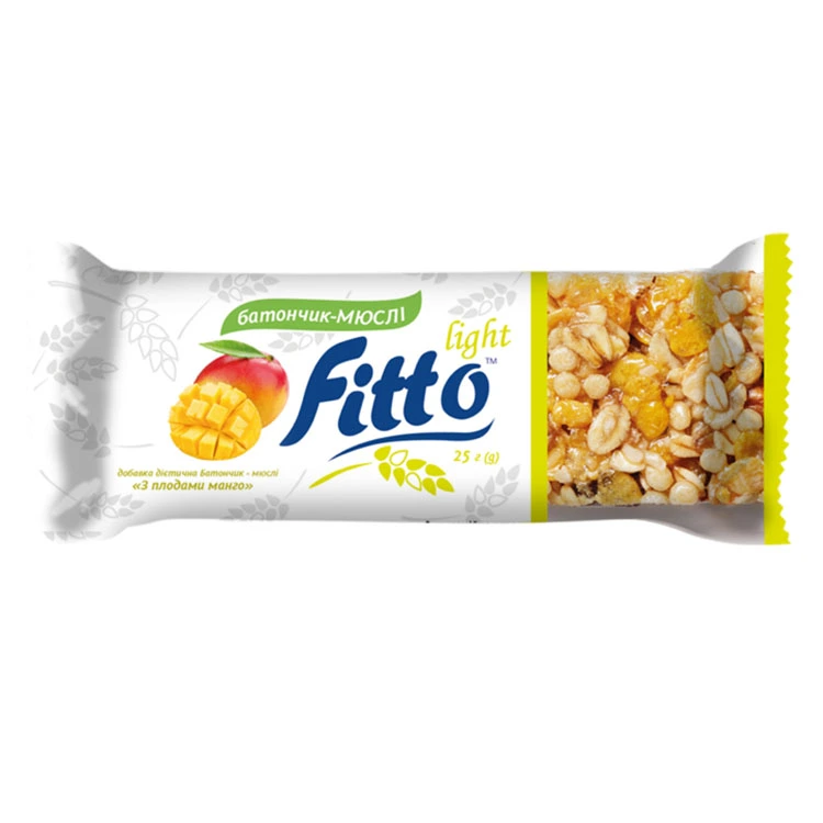 Батончик злаковий манго Fitto Light, 25 г