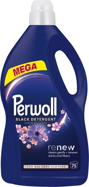 Засіб для прання спеціальний для темних та чорних речей Dark Bloom Renew Perwoll, 3.75л