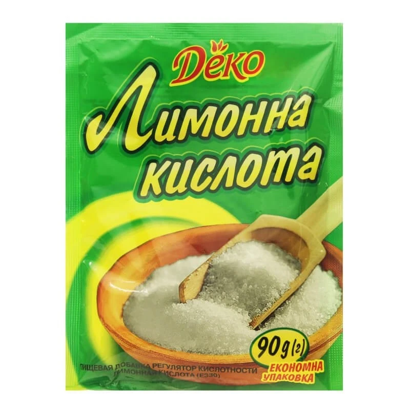 Лимонна кислота Деко, 90 г