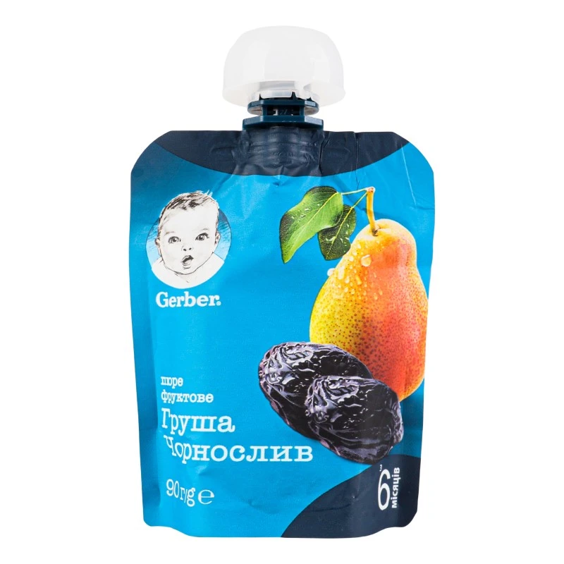 Пюре Груша-Чорнослив Gerber, 90 г