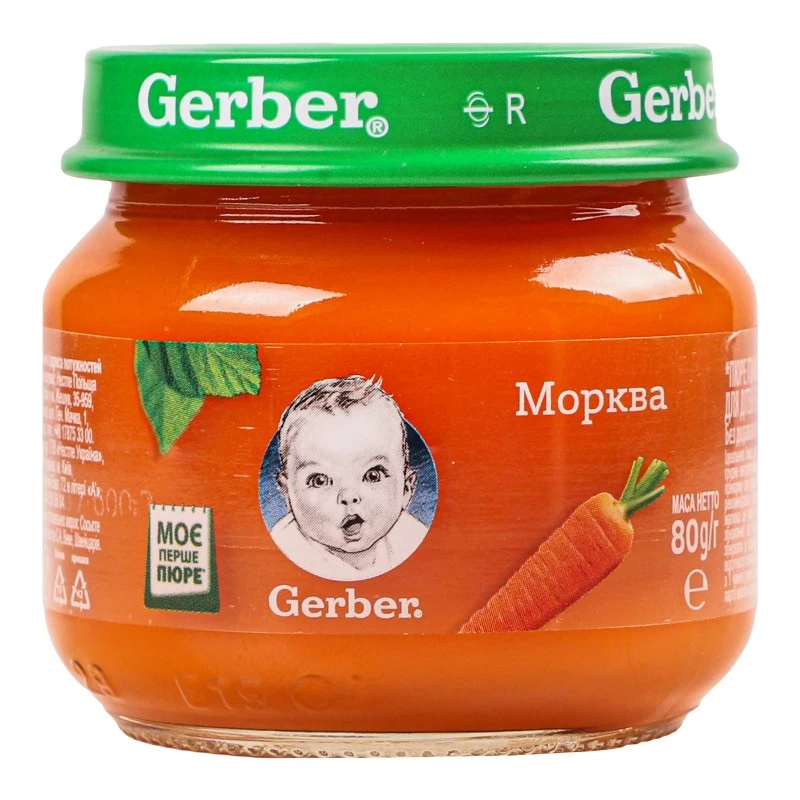Пюре морква Gerber, 80 г