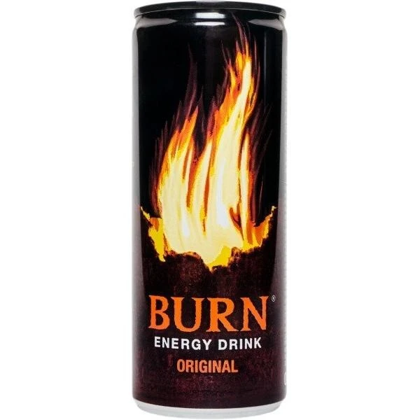 Напій енергетичний б/а газований ж/б Original Burn, 0.25 л