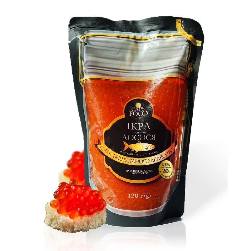 Ікра імітована зі смаком Лосося Caps Food, 120 г