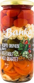 Асорті овочеве Vegetable Mix Quartet The Banka, скло 470 г