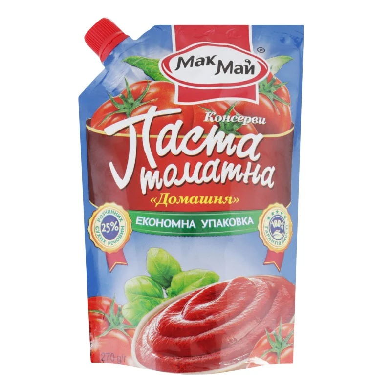 Томатна паста 25% Домашня Мак Май, 270 г