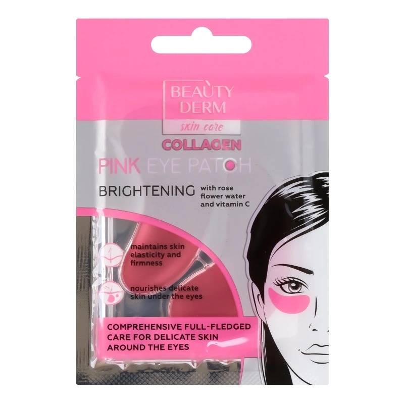 Патчі колагенові рожеві Beauty Derm, 2х4г