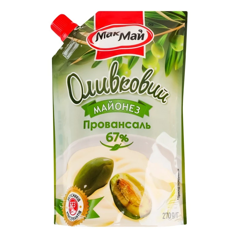 Майонез 67% Оливковий Провансаль МакМай, 270г