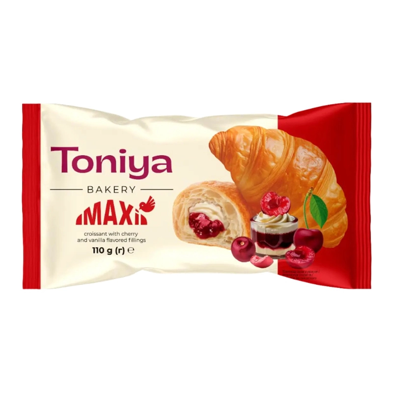 Круасан Вишня та ваніль Toniya, 110 г
