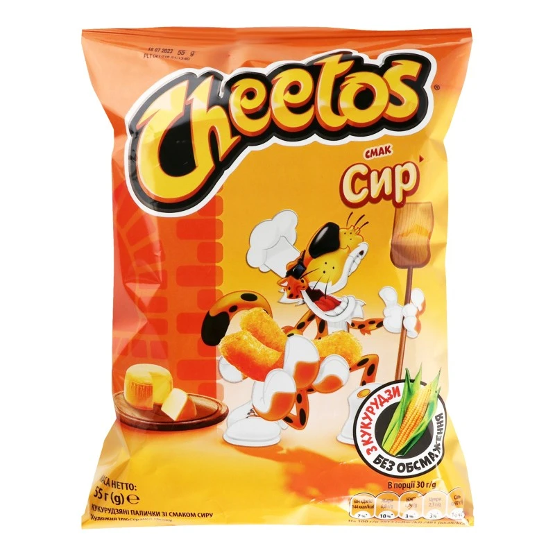 Палички кукурудзяні зі смаком сиру Cheetos, 55 г