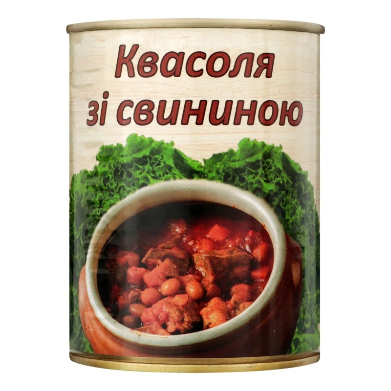 Квасоля зі свининою L&#039;appetit з/б 350г