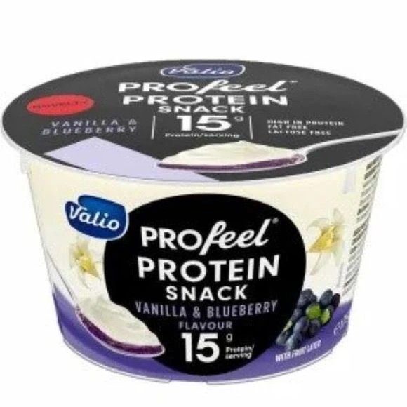 Снек PROfeel протеїновий зі смаком ваніль та лчорниці Valio, 175г