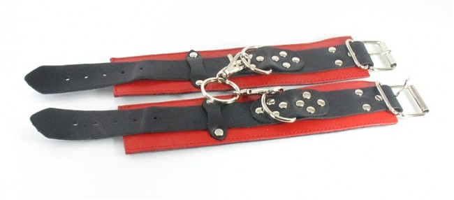 Шкіряні фіксатори для ніг (поножі) Cuffs For Legs LC-3