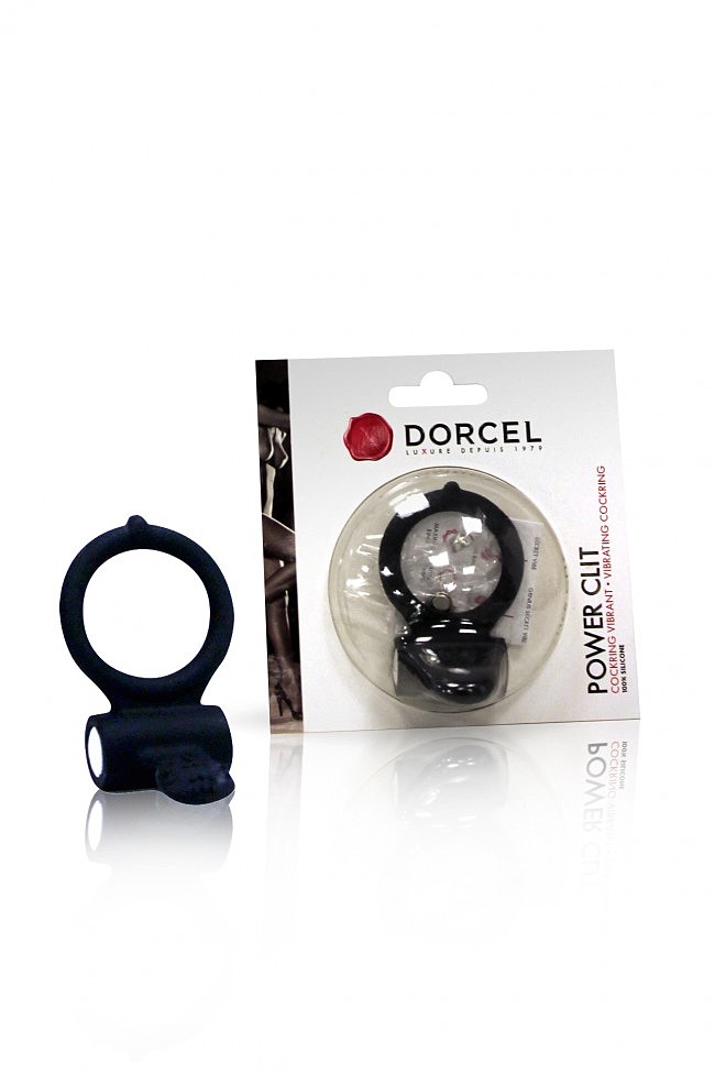 Ерекційне кільце Marc Dorcel Power Clit Black V2 з вібрацією.