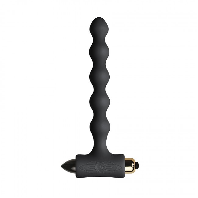 Анальний вібратор Rocks Off Petite Sensations  Pearls Black, 14,5 см х 2,2 см.