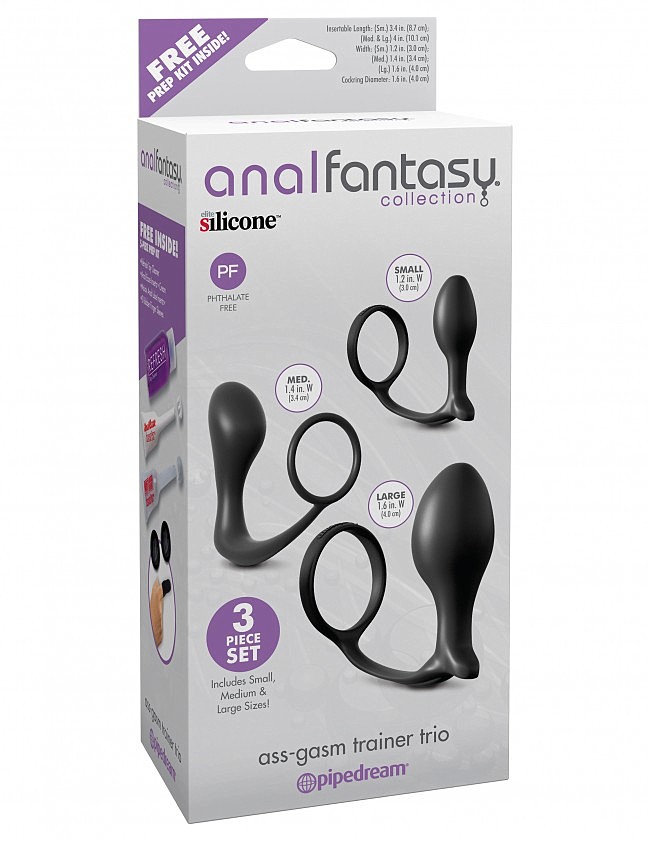 Набор  анальных пробок ANAL FANTASY ASS-GASM TRAINER TRIO