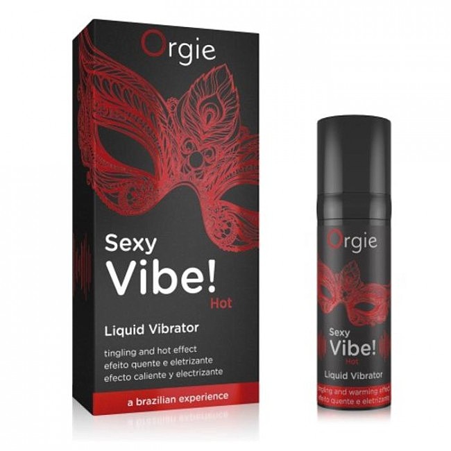 Рідкий вібратор з зігріваючим ефектом Sexy Vibe Voltage Orgie, 15 мл