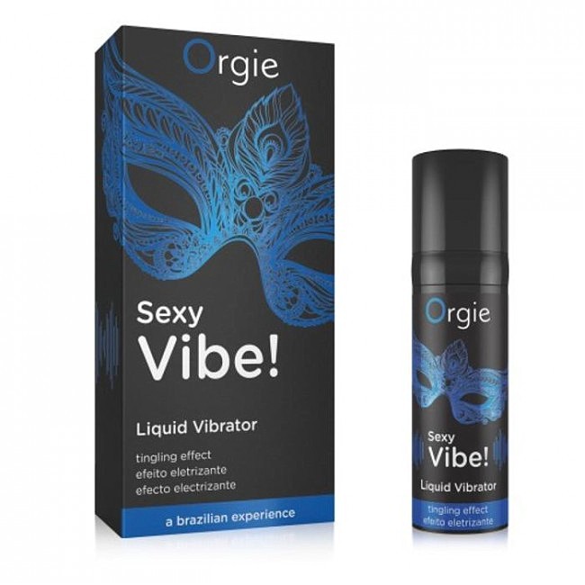 Рідкий вібратор для чутливої шкіри Sexy Vibe Orgie, 15 мл