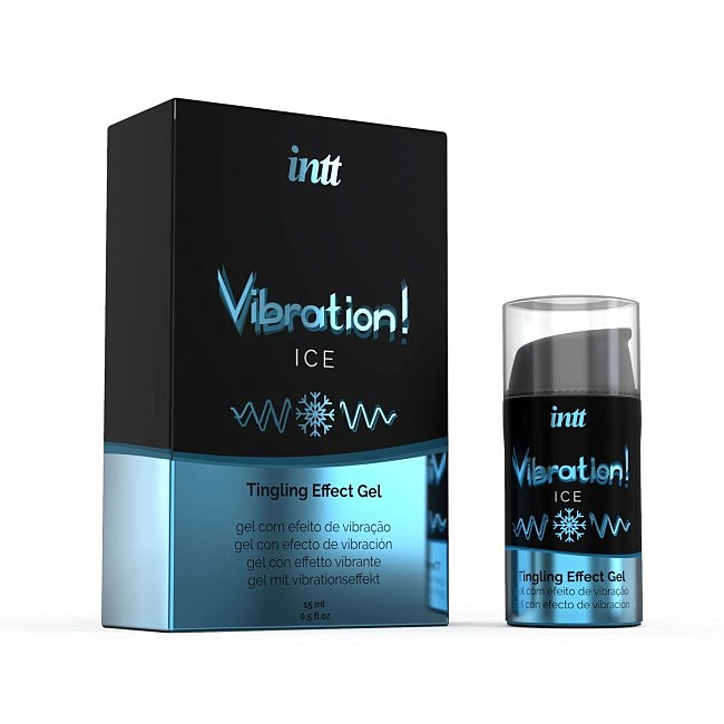 Рідкий вібратор з охолоджуючим ефектом Intt Vibration Ice, 15 мл
