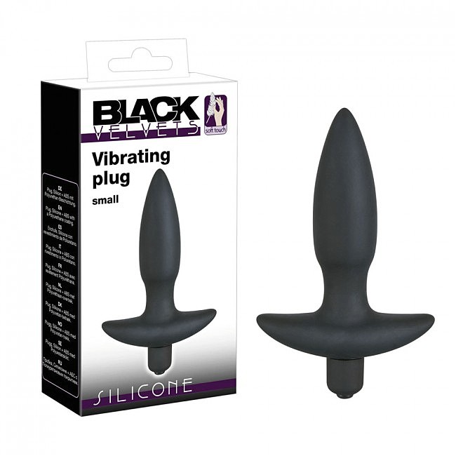 Анальна пробка з вібрацією Black Velvet Small, 13 х 2,7 см