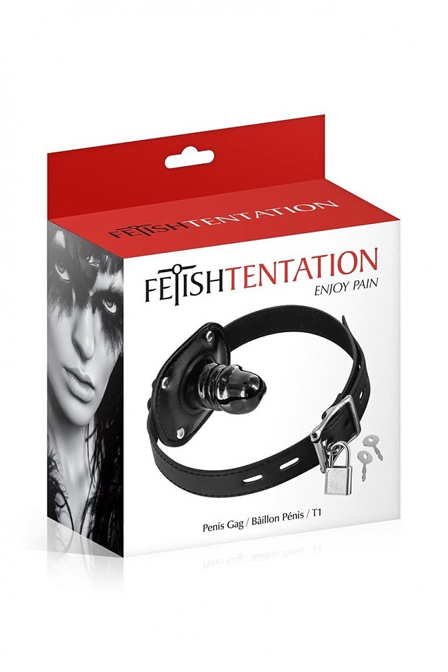Кляп з маленьким фаллоімітатором Fetish Tentation Penis Gag T1