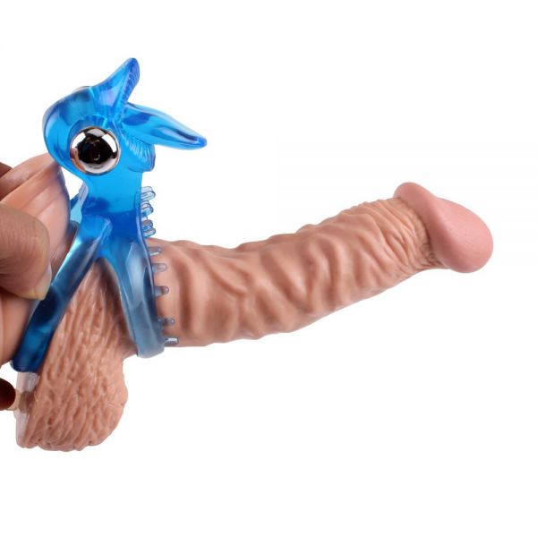 Віброкільце з подвійним обхватом GET LOCK Cocking BLUE