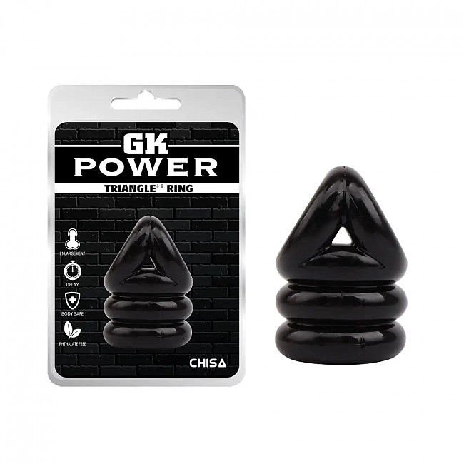 Ерекційне кільце Triangle++ Ring Chisa, 4,3 см