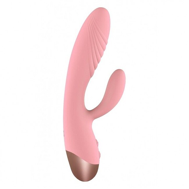Вібратор-кролик Wooomy Elali Pink Rabbit Vibrator, 18 х 3 см