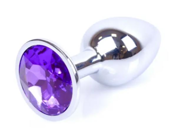 Анальна пробка Boss Series - Jewellery Silver PLUG Червоний S
